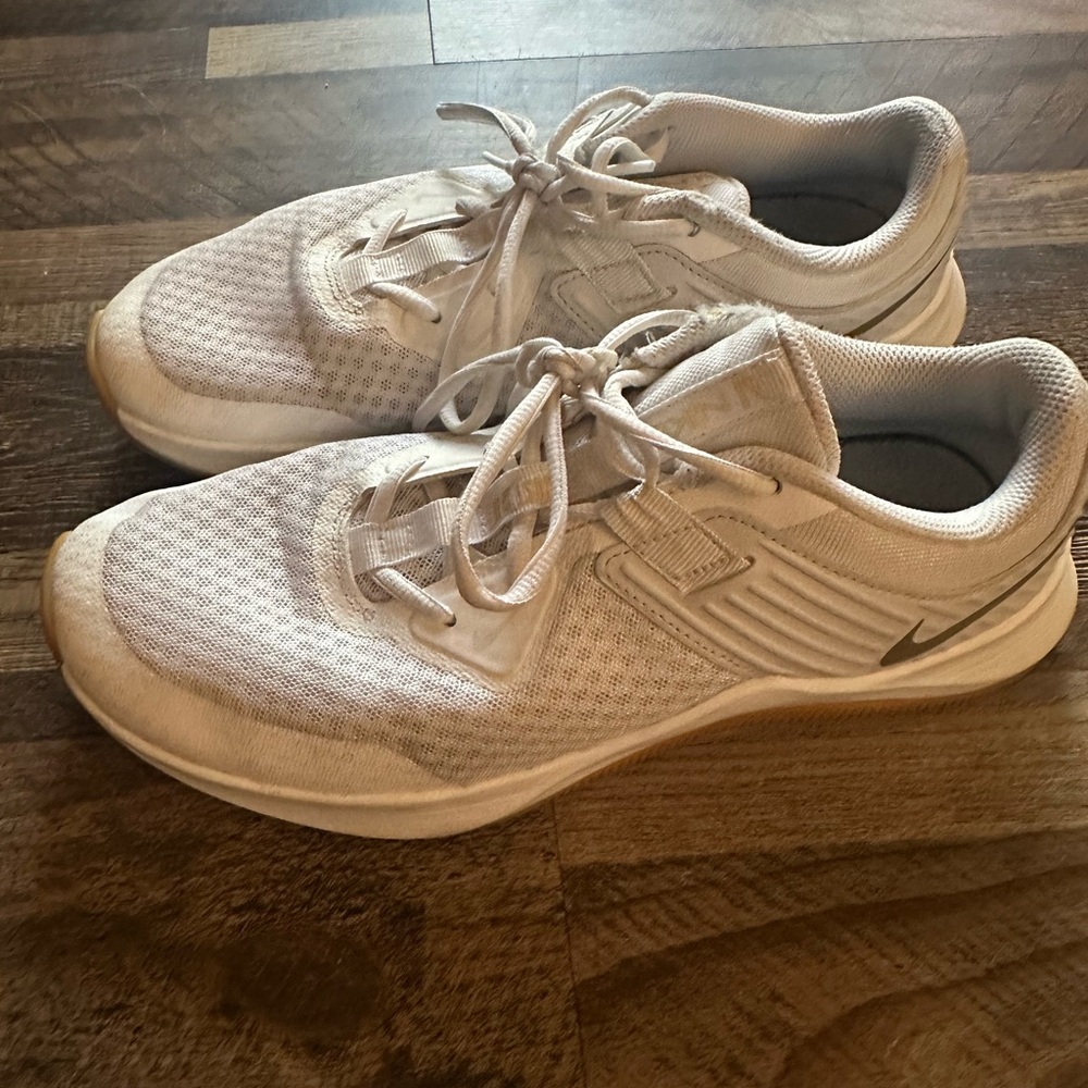 White Nike Running Shoes